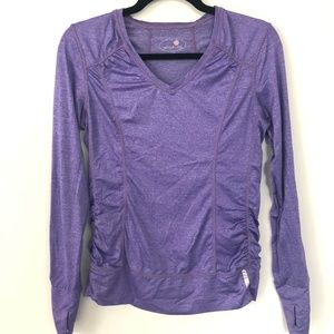 Purple Long-Sleeve Active Top